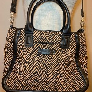 Vera Bradley Trimmed Trapeze Satchel